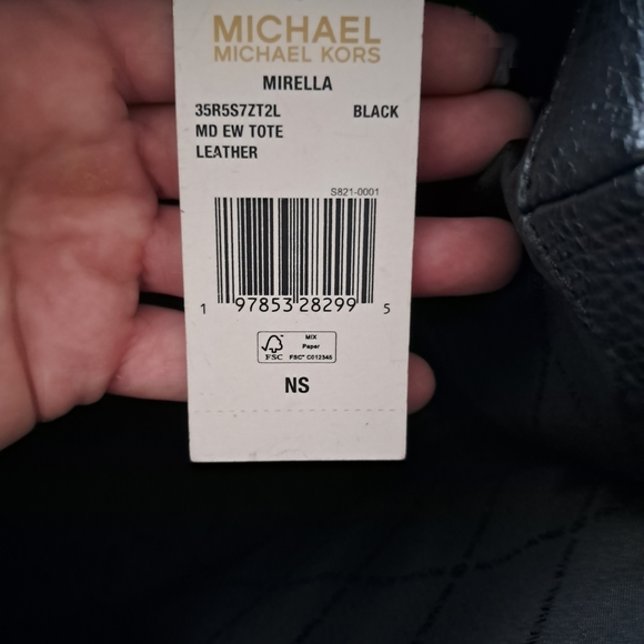 Michael Kors Black "Mirella" Tote - Picture 7 of 7
